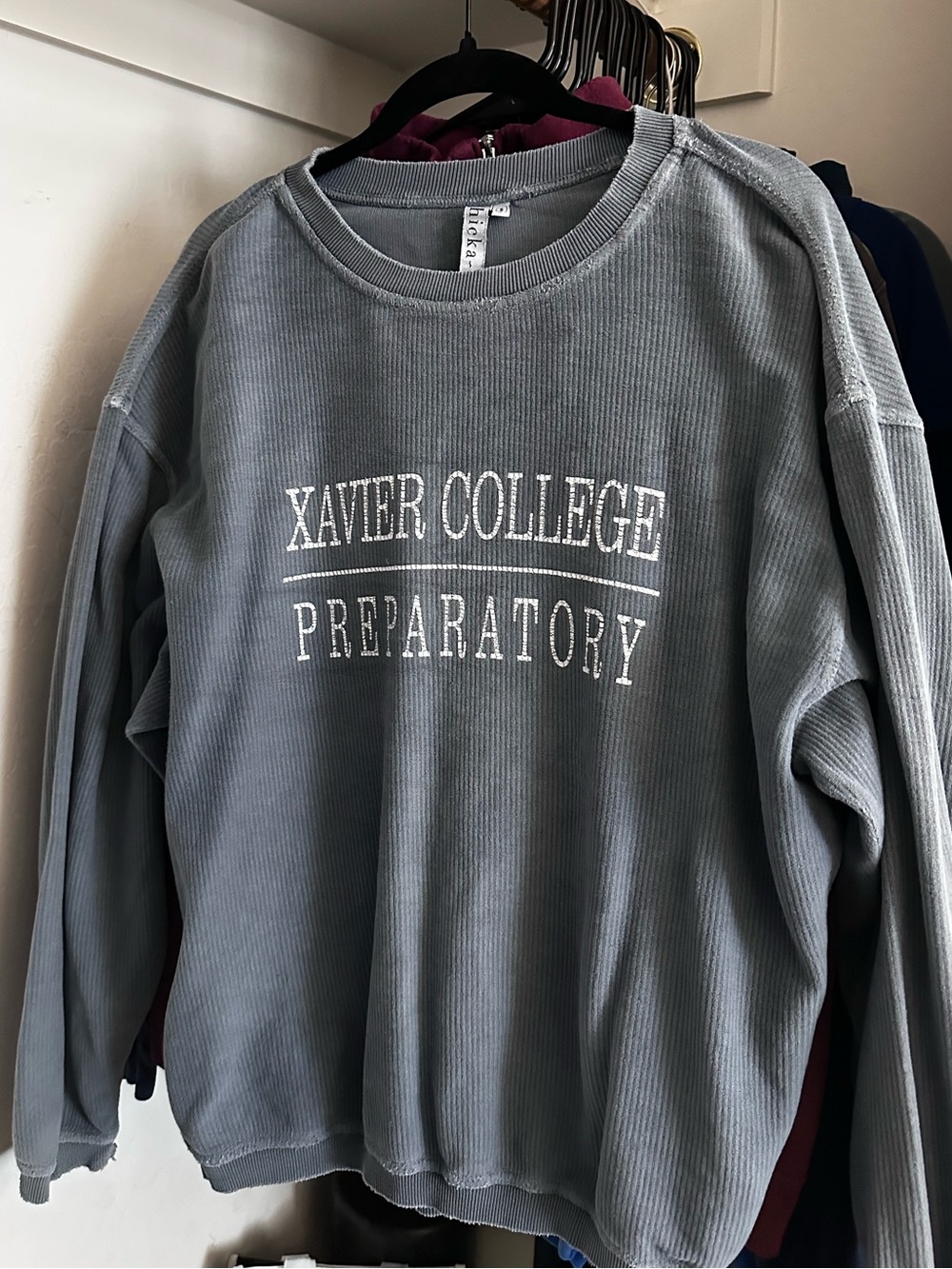 Vintage Xavier College Preparatory Crewneck Sweater - Gray